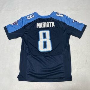 Tennessee Titans (Marcus Mariota) Jersey NFL Nike Stitched Navy Blue